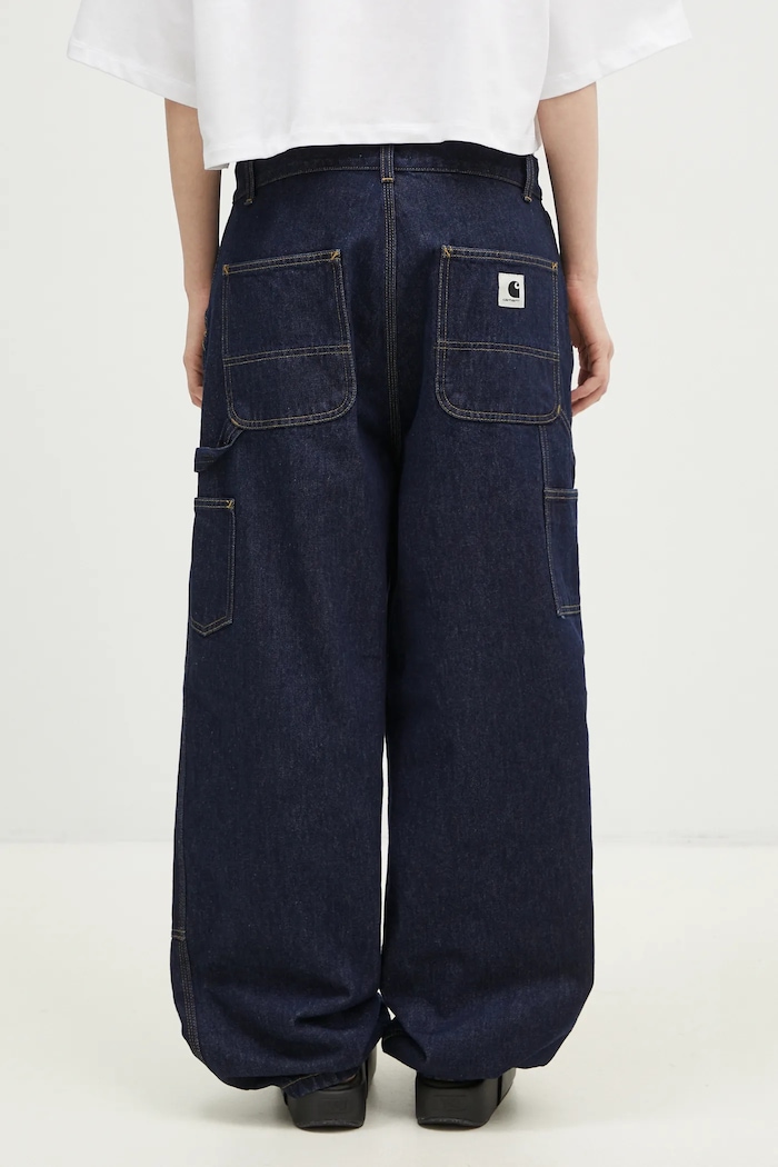 Ρούχα Τζιν παντελόνι Carhartt WIP Brandon Double Knee Pant I034635.102 μπλε