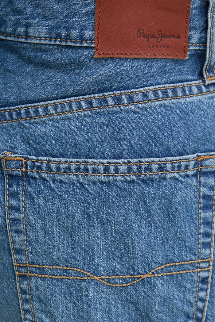 Pepe Jeans jeansy WIDE LEG JEANS MW SLIT niebieski PL205001