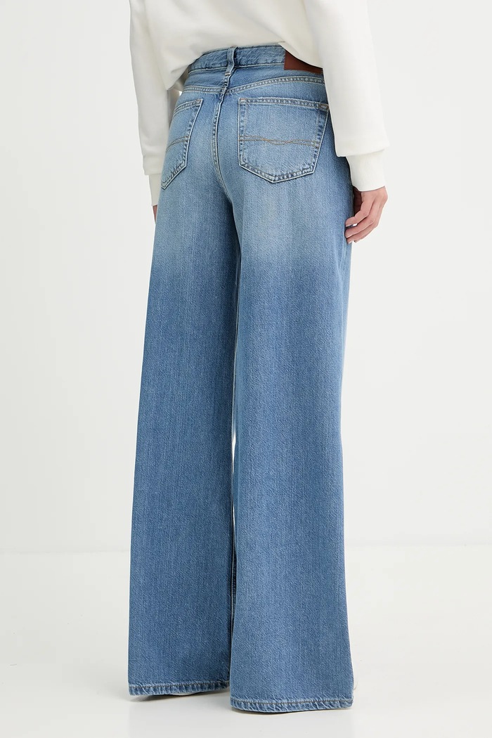 Oblečení Džíny Pepe Jeans WIDE LEG JEANS MW VINTAGE PL205015 modrá