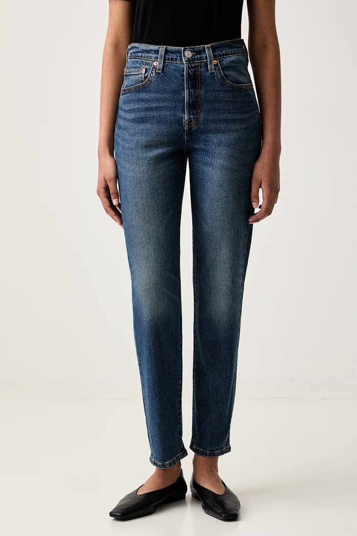 Levi's rifle dámske 501® CROP LIGHTWEIGHT modrá A8746