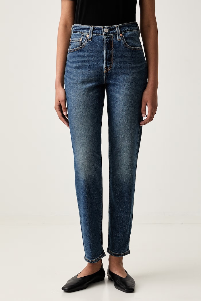 Levi's rifle dámske 501® CROP LIGHTWEIGHT modrá A8746