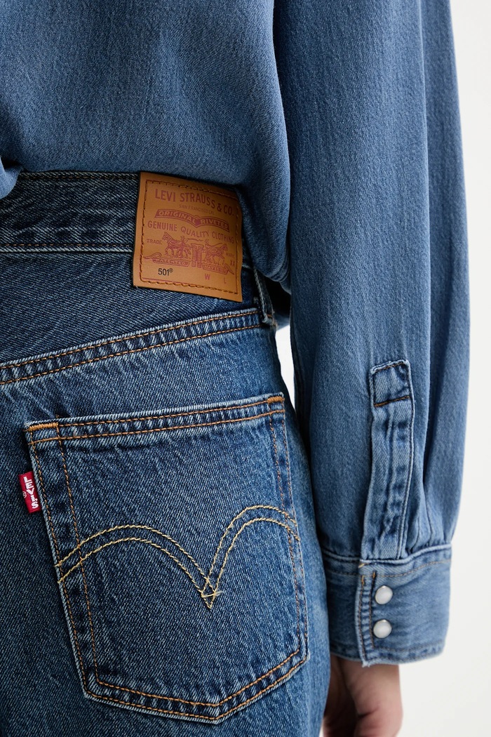 Rifle dámske 501® CROP LIGHTWEIGHT Levi's A8746 modrá