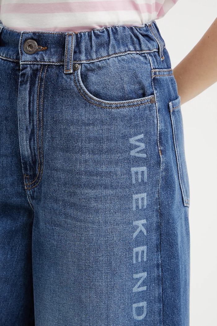 Weekend Max Mara jeansy granatowy 2515181091600
