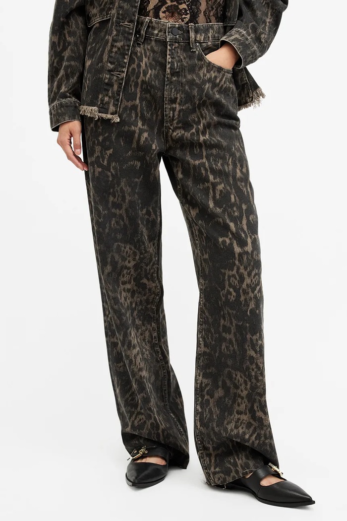 Džíny AllSaints BLAKE W055EB oranžová SS25
