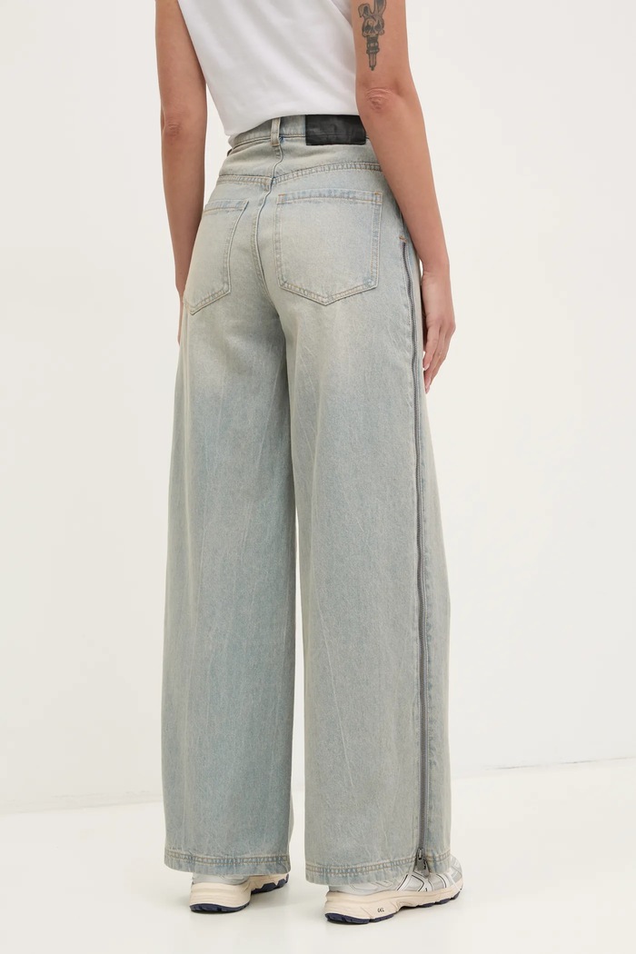 Одяг Джинси adidas Originals DENIM ZIP PANT JX9210 блакитний