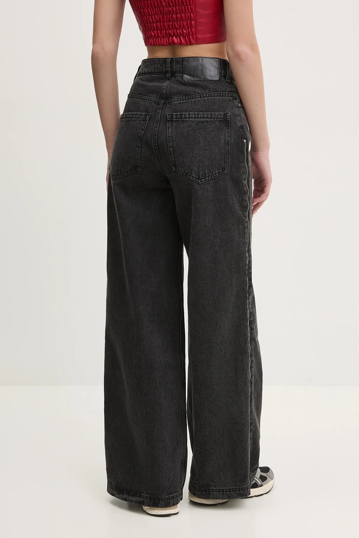 Oblečenie Rifle adidas Originals DENIM ZIP PANT JX9211 čierna