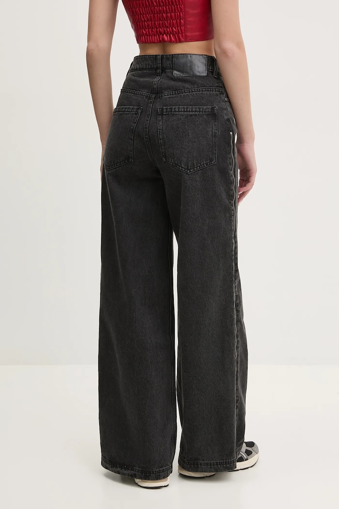 Oblečenie Rifle adidas Originals DENIM ZIP PANT JX9211 čierna