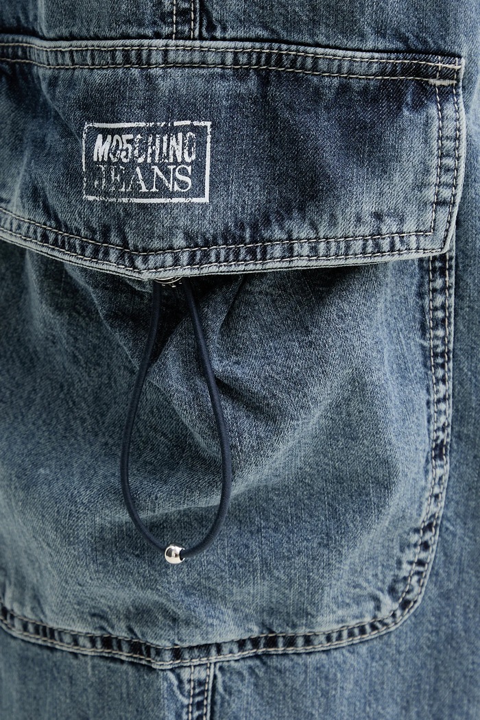 Moschino Jeans pamut farmer 0320.3721 kék