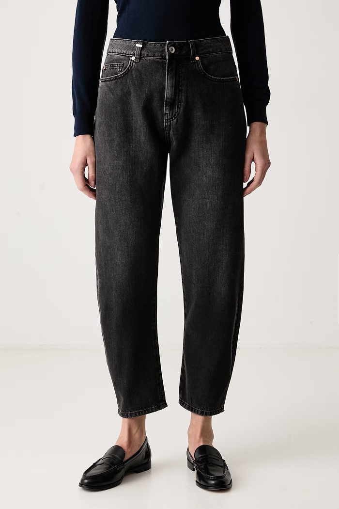 United Colors of Benetton Jeansy damskie czarny 4SHBDE00I