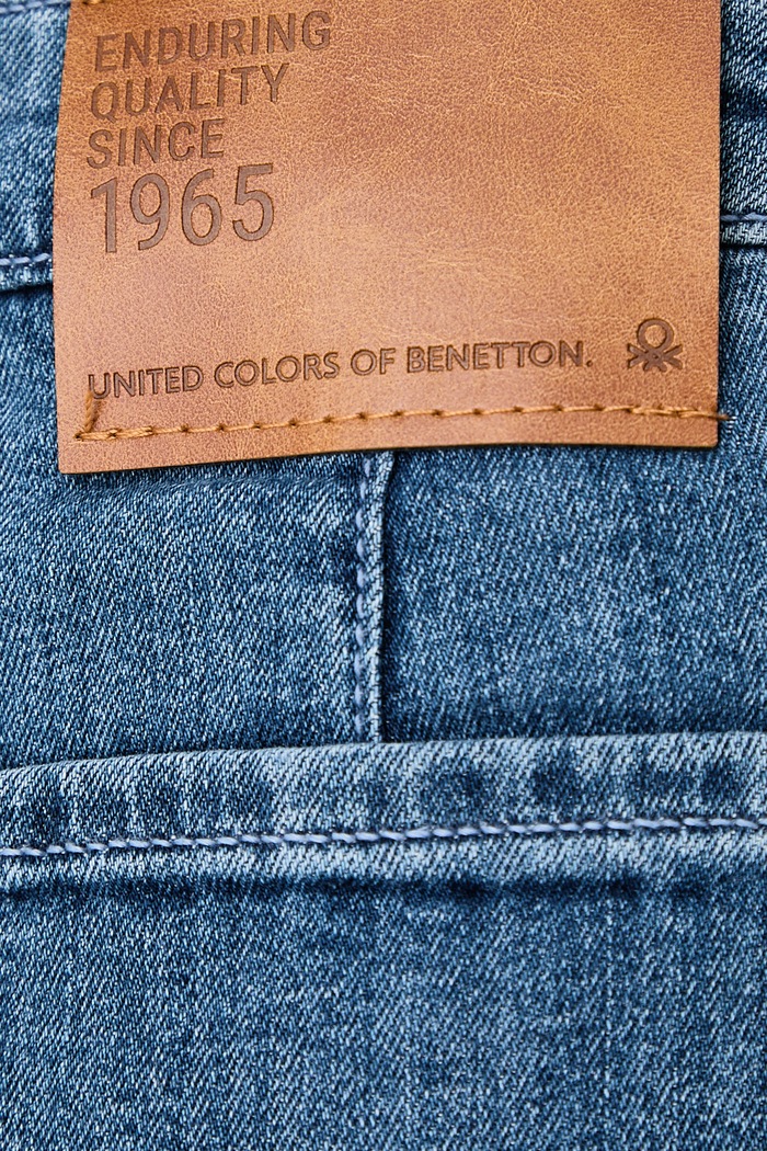 Jeansy wide leg damskie United Colors of Benetton 4TUT574X5 niebieski