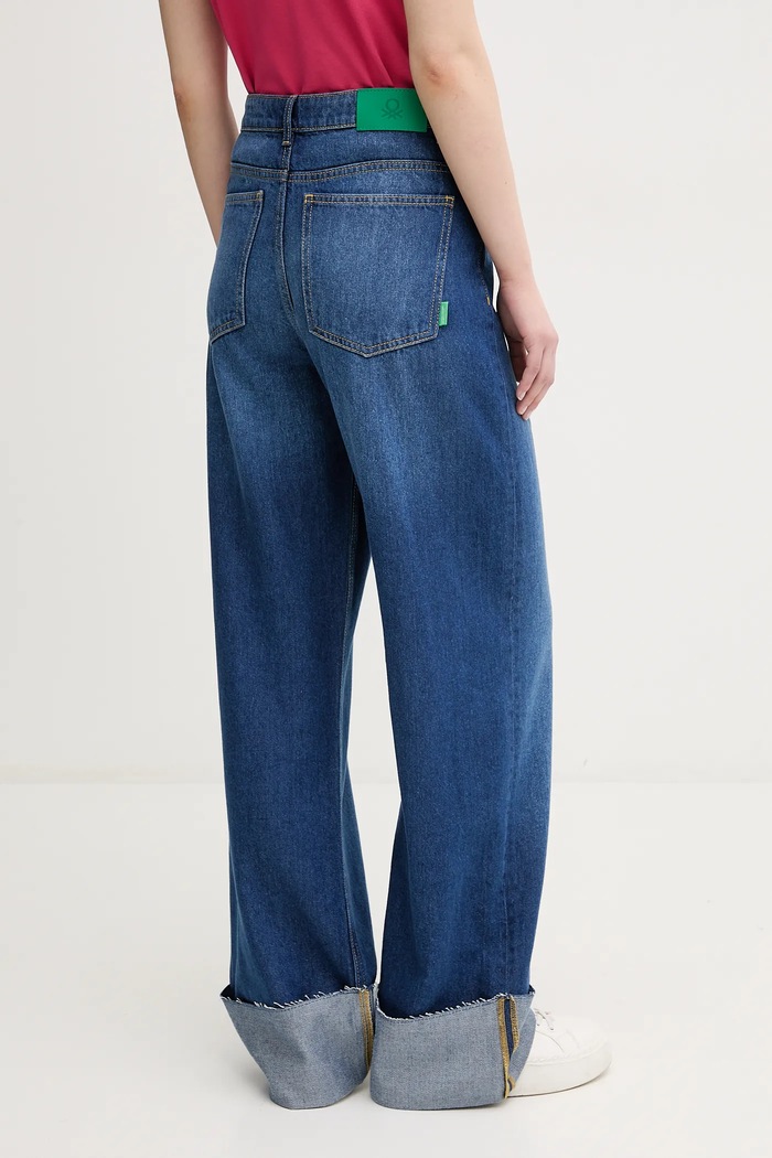 Odzież United Colors of Benetton jeansy 43C8DE02D granatowy