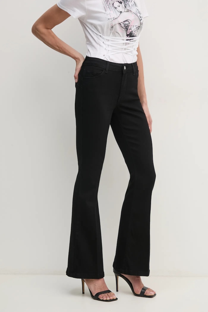 Liu Jo jeansy Planet friendly czarny UA5058.DS015