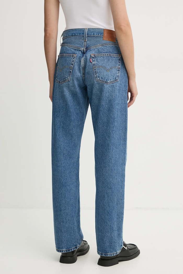 Oblečenie Bavlnené rifle Levi's 501 90s WESTERN 001V3 modrá