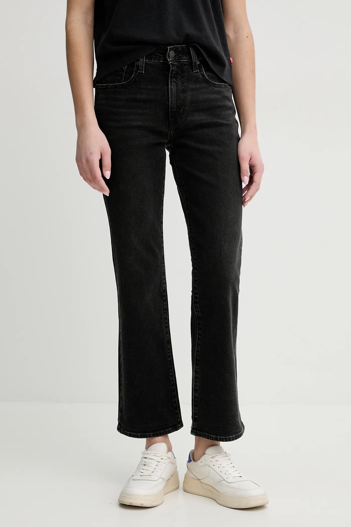 Levi's jeansi 725 AUTHENTIC KICK BOOT negru 001W1
