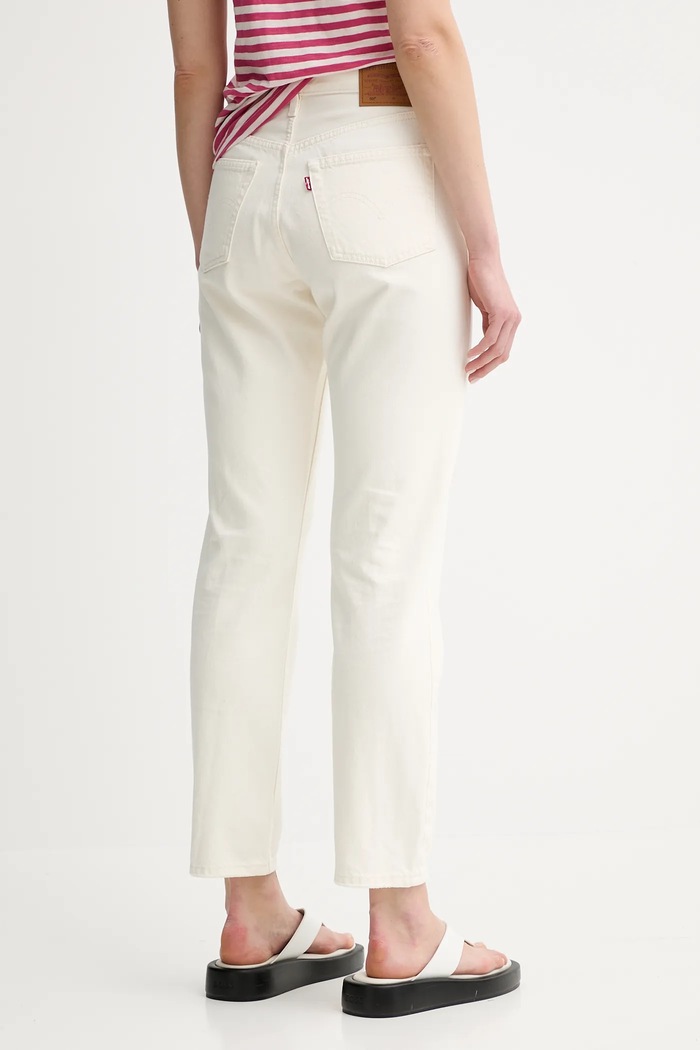 Odzież Levi's Jeansy damskie 501® CROP 36200 beżowy