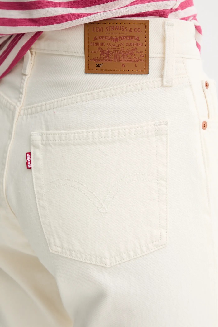 Jeansy damskie 501® CROP Levi's 36200 beżowy