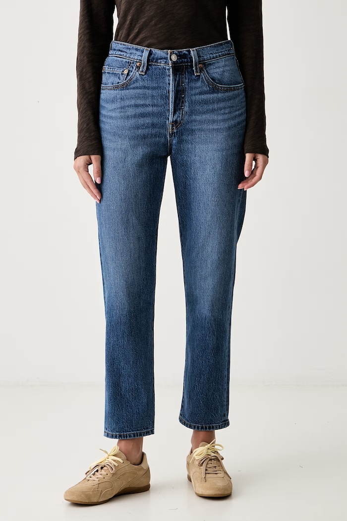 Levi's kavbojke ženske 501® CROP modra 36200