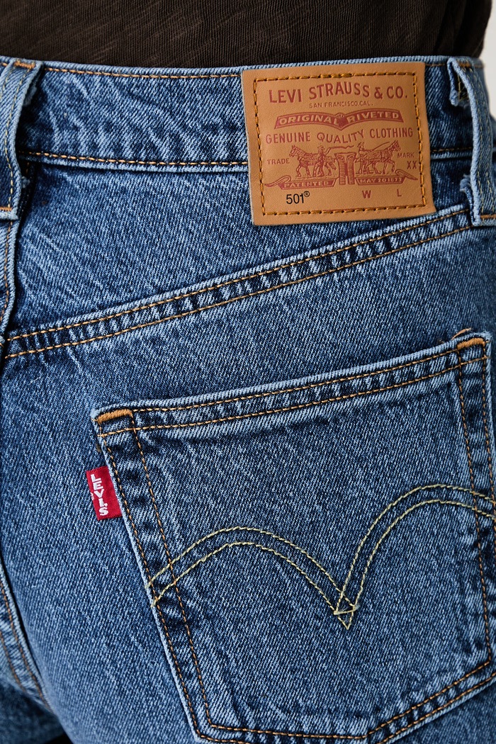 Levi's kavbojke ženske 501® CROP modra 36200