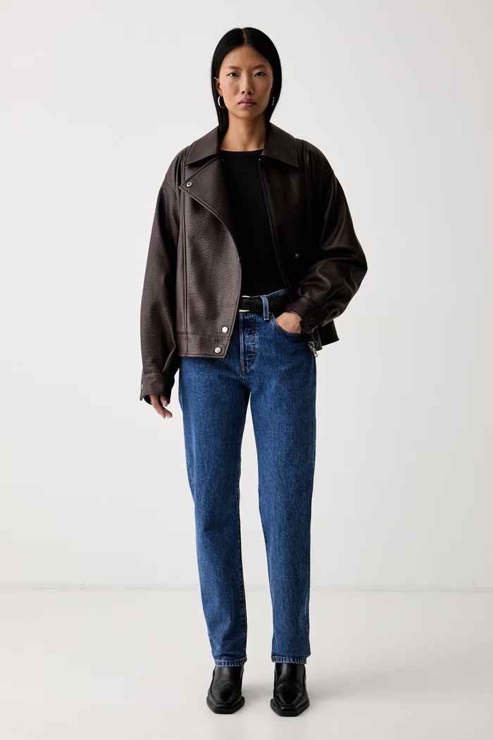 Levi's kavbojke ženske 501® CROP 36200 modra AA00