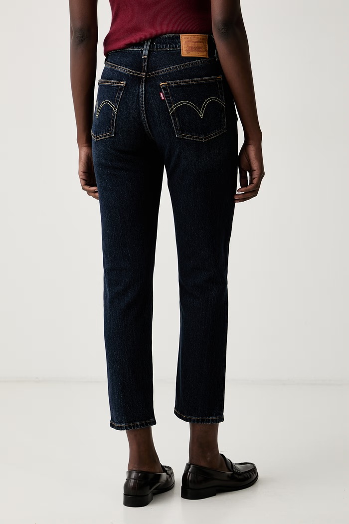 Oblečení Levi's džíny dámské 501® CROP 36200 námořnická modř