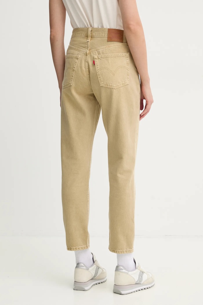 Odzież Levi's Jeansy damskie 501® CROP 36200 zielony