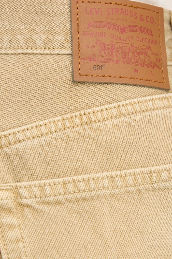 Jeansy damskie 501® CROP Levi's zielony 36200