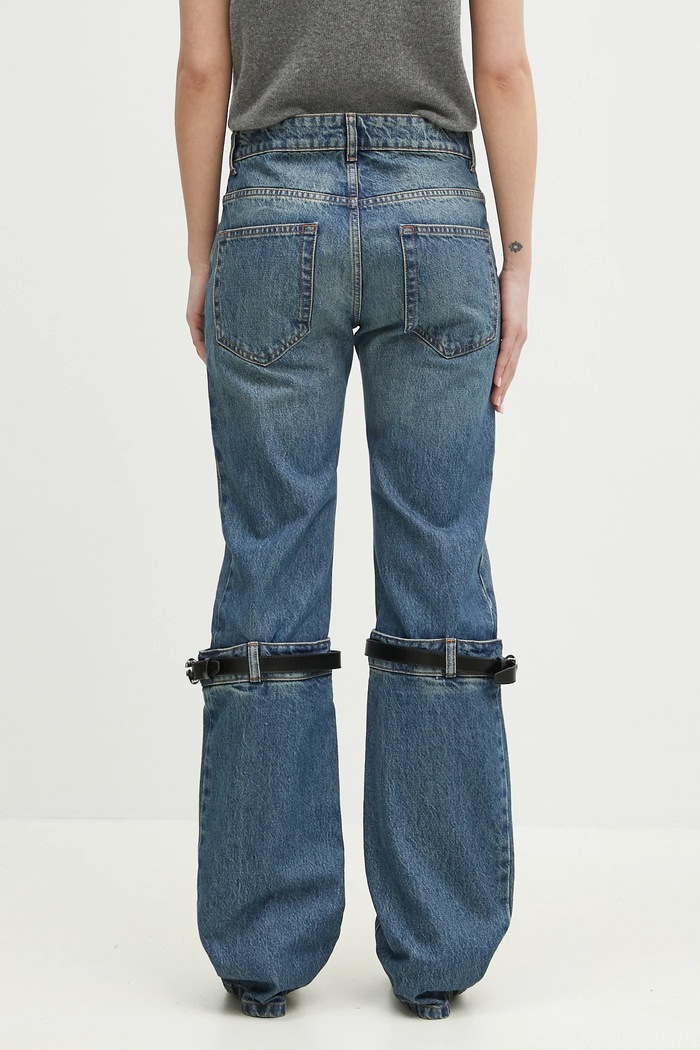 Oblečenie Rifle Coperni Hybrid Denim COPP32F2014 tmavomodrá