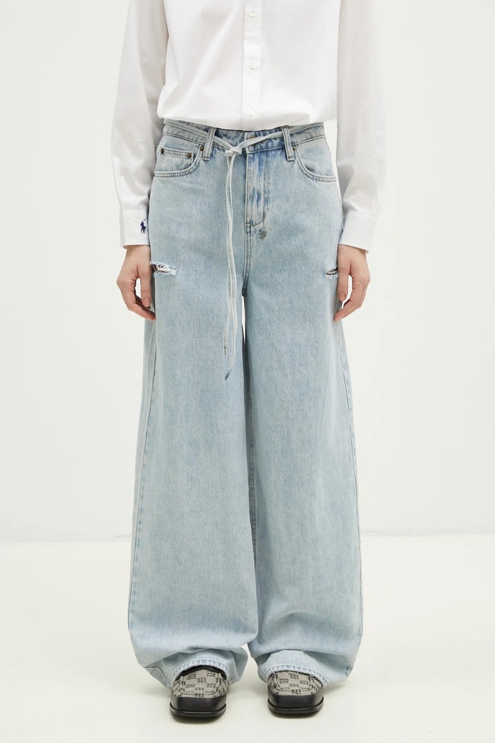 Rifle KSUBI Baggy Jean Rollin Kut Out modrá WPS25DJ005