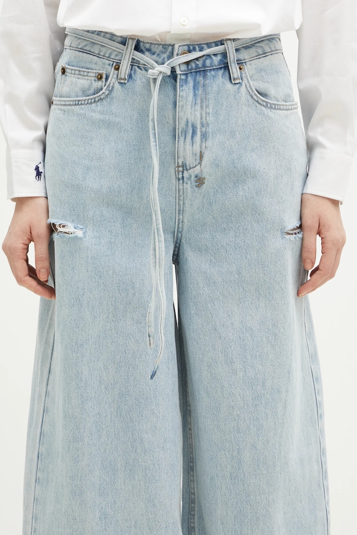 KSUBI jeans. Baggy Jean Rollin Kut Out blue WPS25DJ005