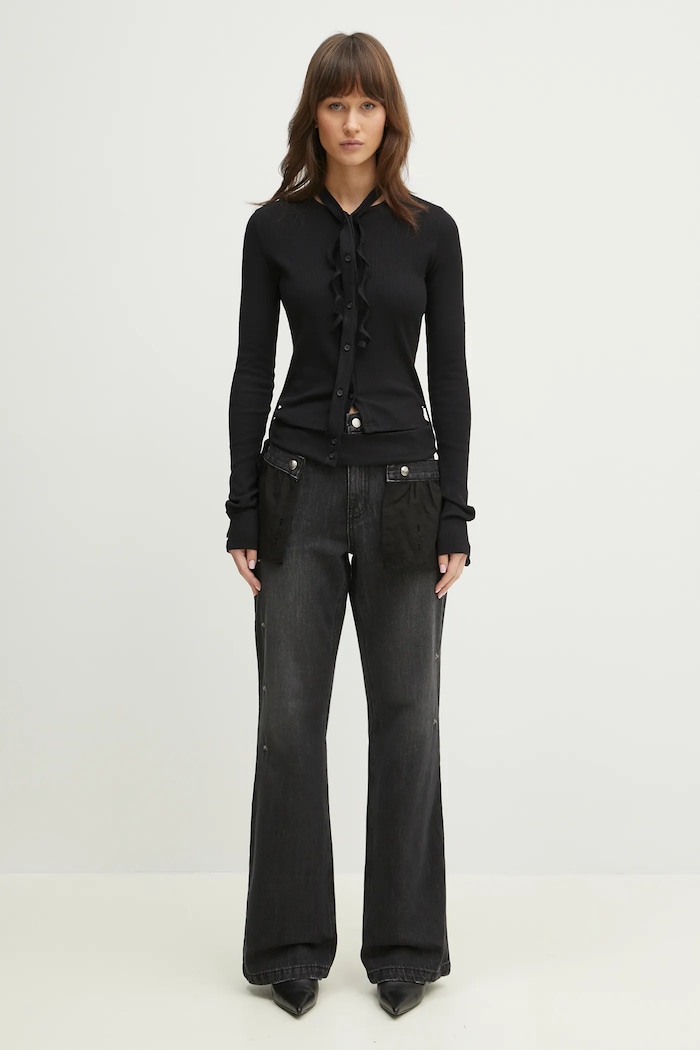 Džíny Andersson Bell Flower Lace Attached Bootcut apa796w