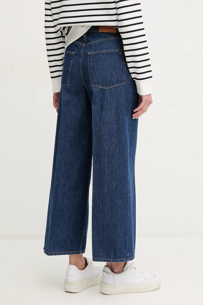 Odzież Tommy Hilfiger jeansy bawełniane WW0WW44360 granatowy