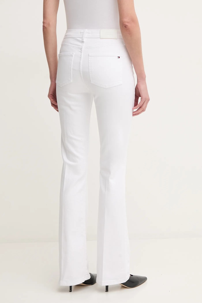 Odzież Tommy Hilfiger jeansy WW0WW44362 biały