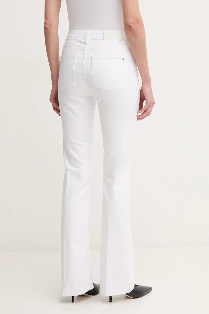 Odzież Tommy Hilfiger jeansy WW0WW44362 biały
