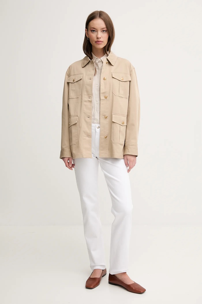 Tommy Hilfiger jeans WW0WW45923 alb SS25