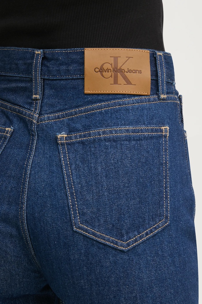 Calvin Klein Jeans jeansy bawełniane J20J225128 granatowy