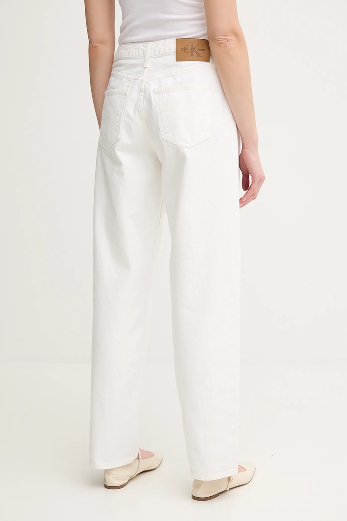 Îmbrăcăminte Calvin Klein Jeans jeans J20J225131 alb