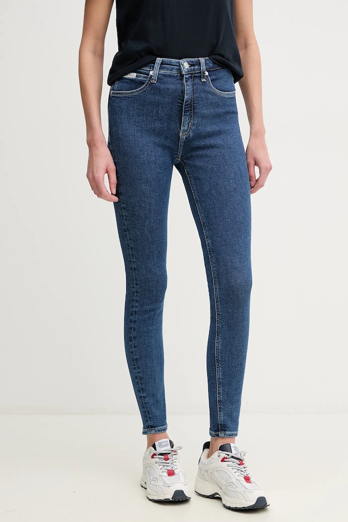 Дънки Calvin Klein Jeans син J20J225145