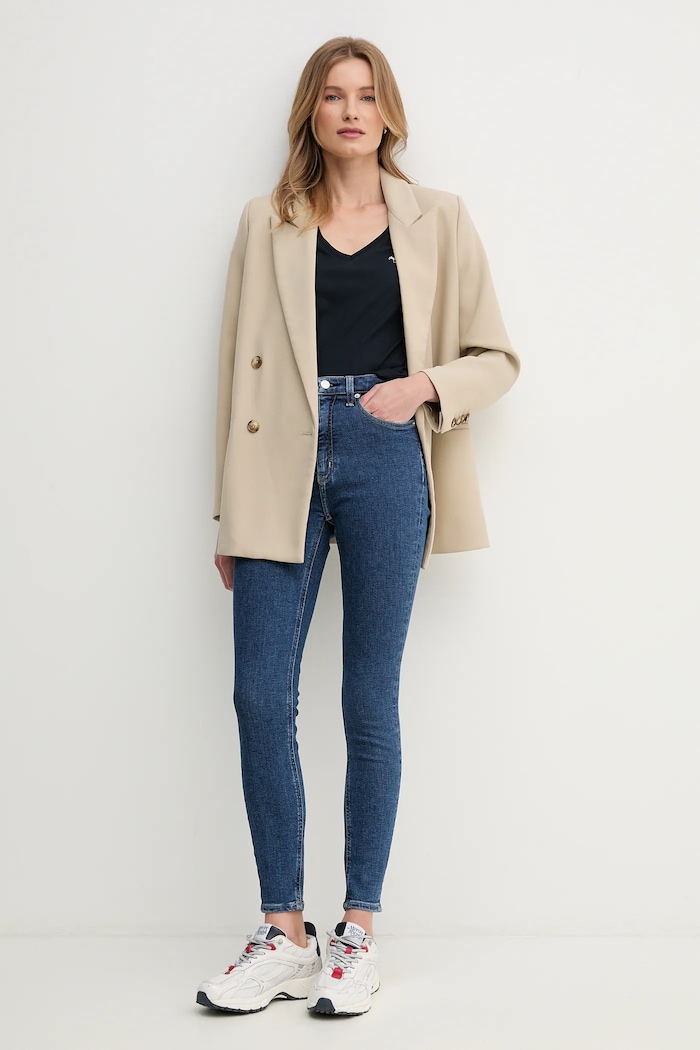 Дънки Calvin Klein Jeans J20J225145 син SS25