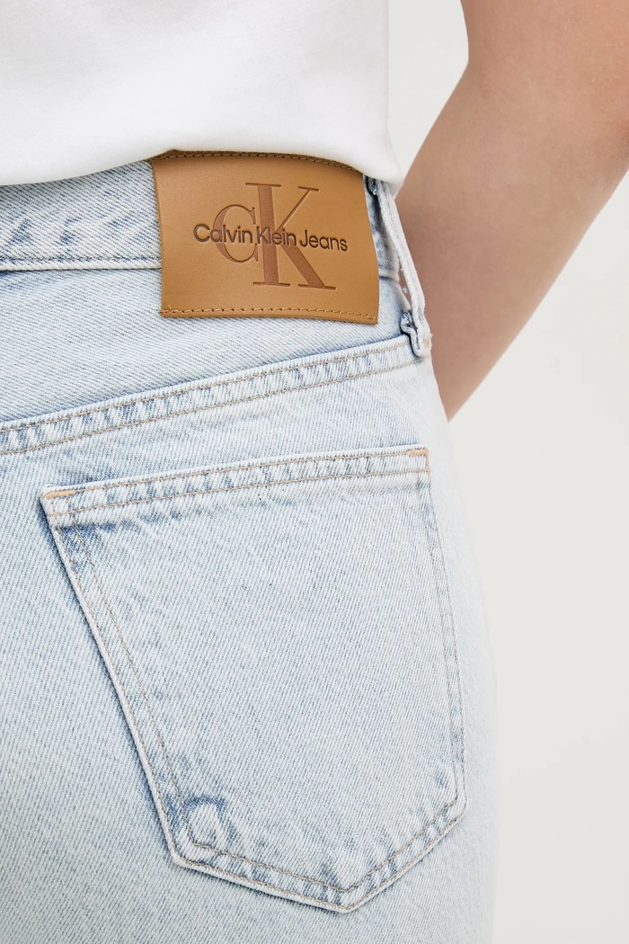 Bavlněné džíny Calvin Klein Jeans modrá J20J225125