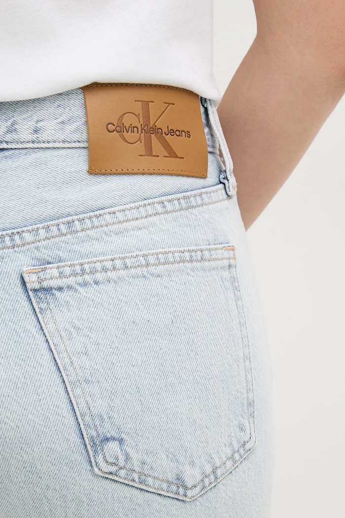 Bavlněné džíny Calvin Klein Jeans modrá J20J225125