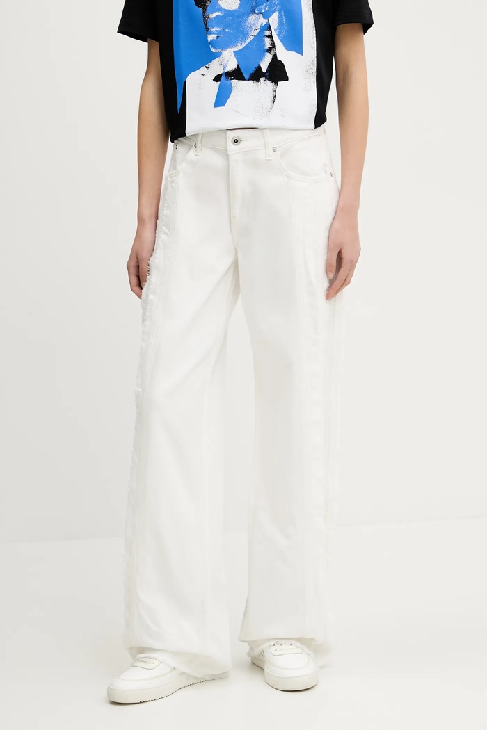 Дънки Karl Lagerfeld Jeans бял A2W10049
