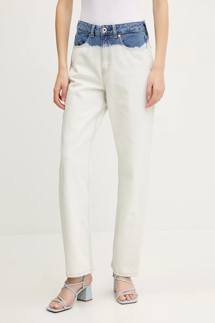 Džíny Karl Lagerfeld Jeans Planet friendly bílá A2W10035