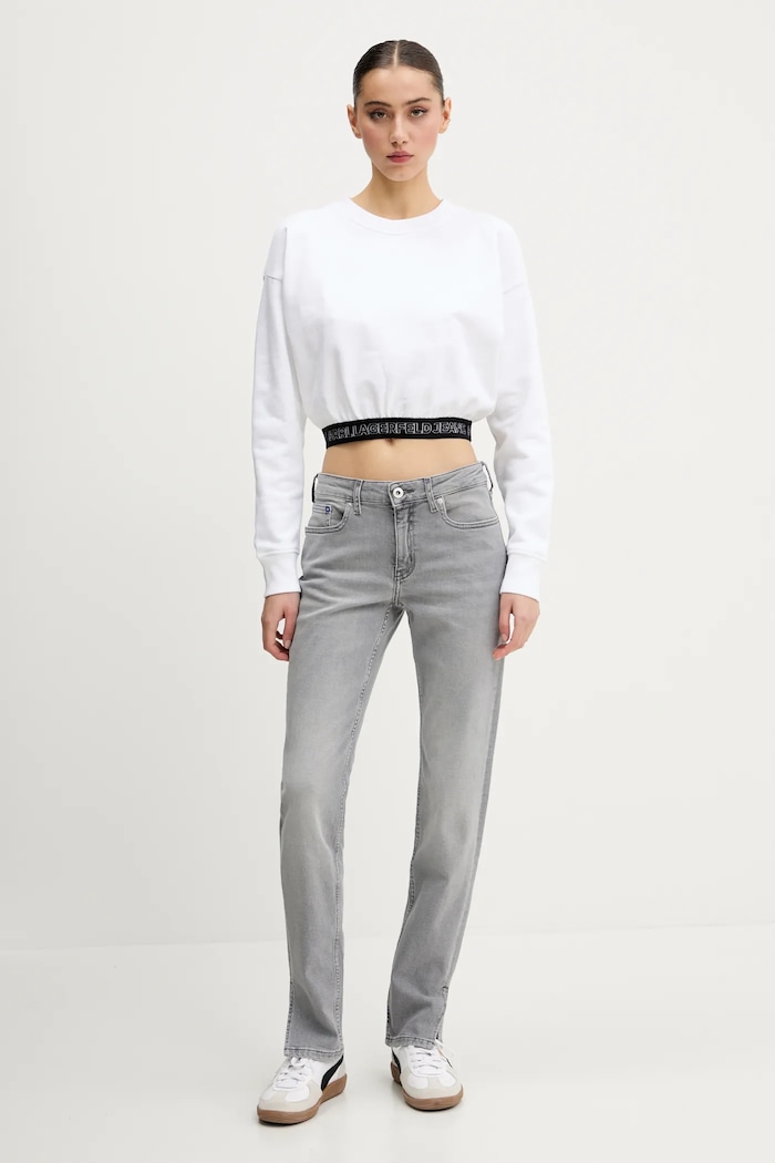 Karl Lagerfeld Jeans jeansy A2W10134 szary SS25