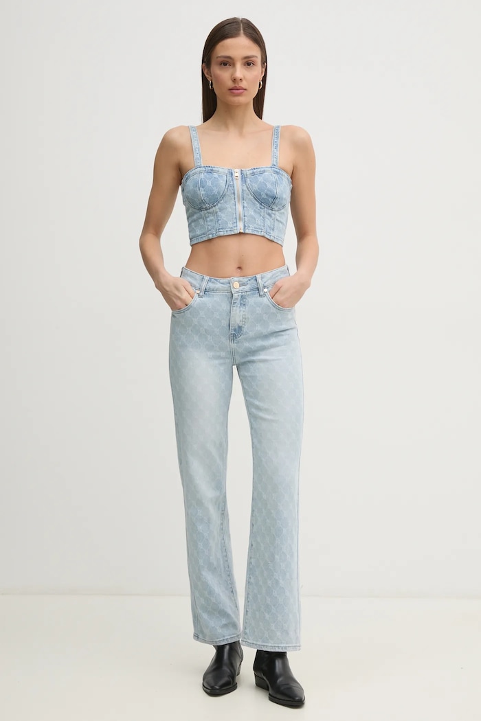 Gaudi Jeansy 511BD26008 niebieski SS25