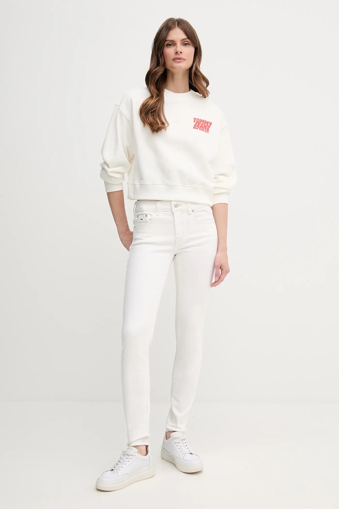 Tommy Jeans jeansy DW0DW20667 beżowy SS25