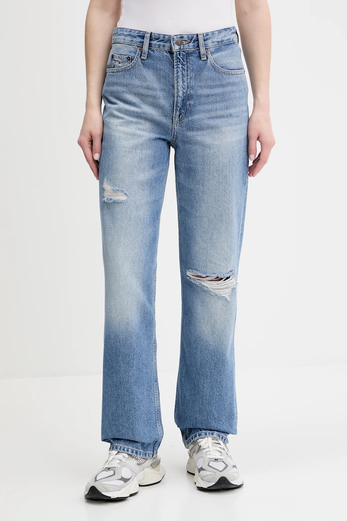 Rifle Tommy Jeans Planet friendly modrá DW0DW21278