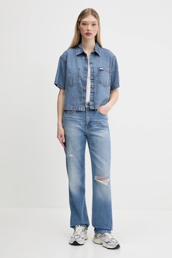 Rifle Tommy Jeans DW0DW21278 modrá SS25