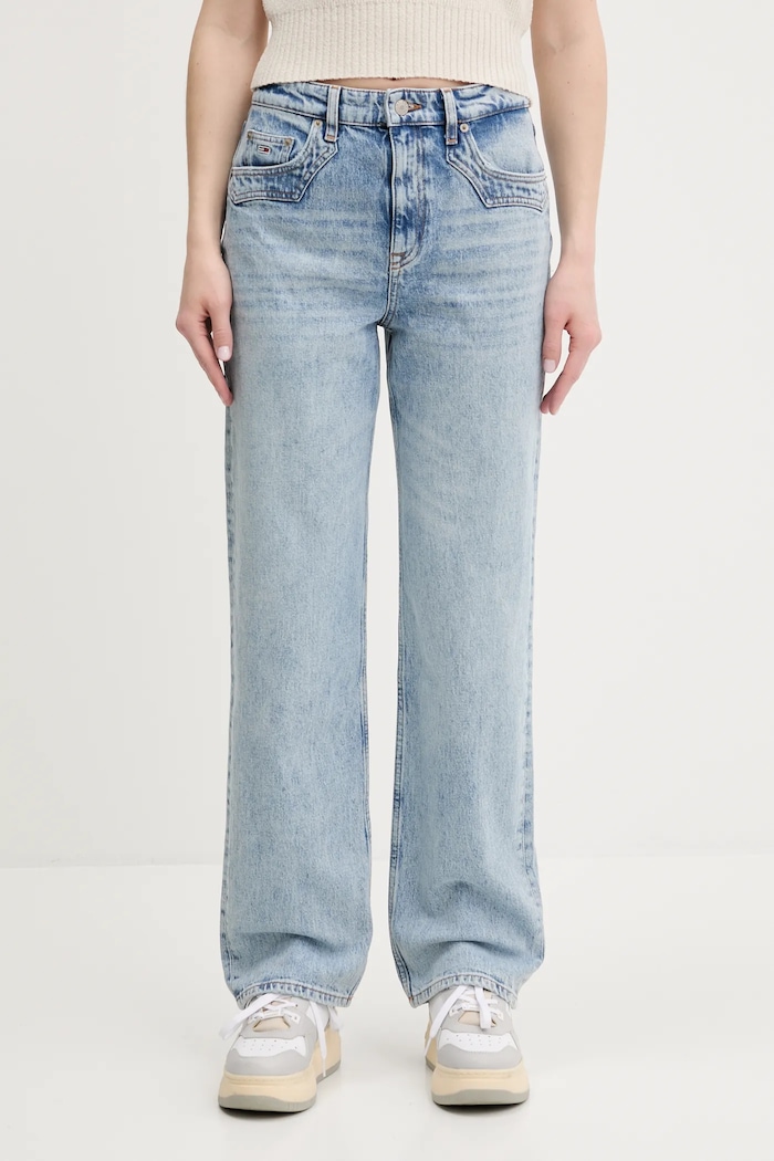 Rifle Tommy Jeans modrá DW0DW21418