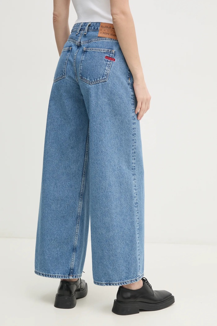 Oblečenie Rifle Red Bull Racing x Pepe Jeans WIDE LEG JEANS RL200007R17 modrá