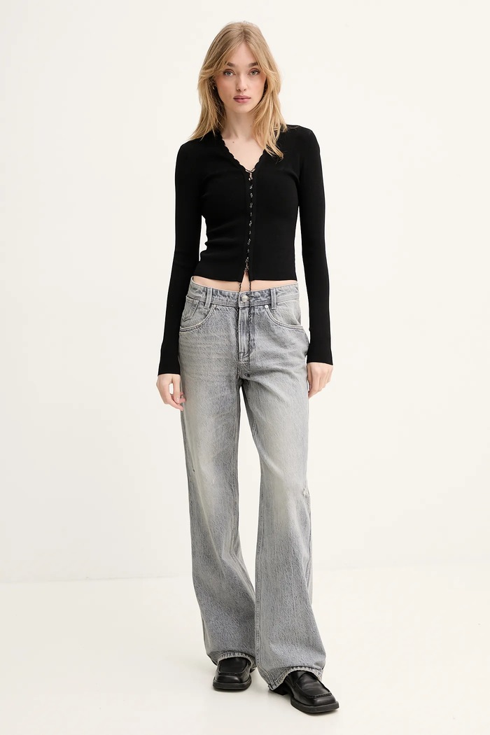 Miss Sixty jeansy 6S1JJ2800T szary SS25